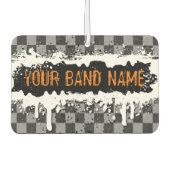 パンクロックカスタムスワッグバンドマーチミュージックミュージシャン カーエアーフレッシュナー (正面)