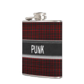 パンクロックカスタムプレイドモノグラムフラスコ フラスク (左)