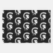 パンクロックガイとモホークヘアスタイルファッション ラッピングペーパーシート (正面)