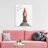 パンクロックガチョウ キャンバスプリント (インサイチュ (リビング))