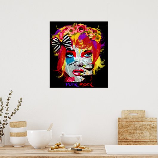 パンクロックガール ポスター (キッチン)