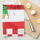 パンクロッククリスマス キッチンタオル (四つ折り)