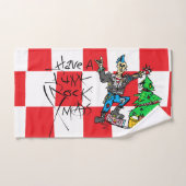 パンクロッククリスマス バスタオルセット (ハンドタオル)