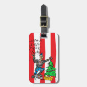 パンクロッククリスマス ラゲッジタグ (正面縦)