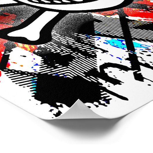 パンクロックスカル ポスター (角)