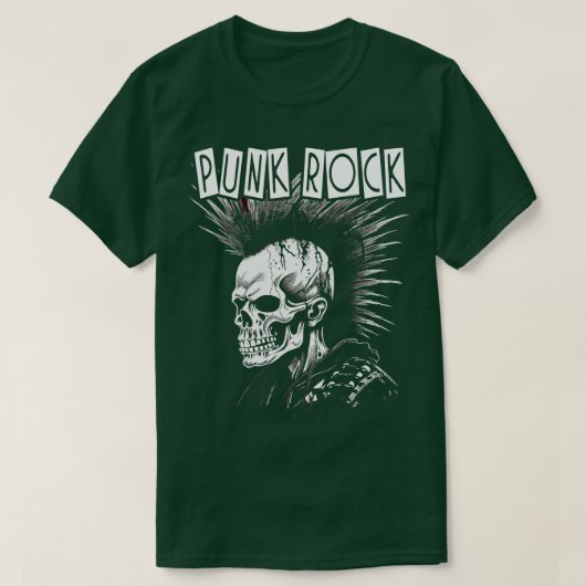 パンクロックスカル Tシャツ (デザイン正面)