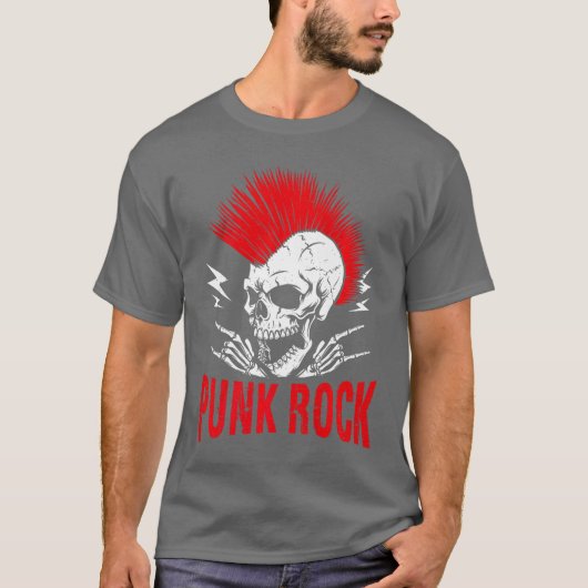 パンクロックスケルトンプレミアム Tシャツ (正面)