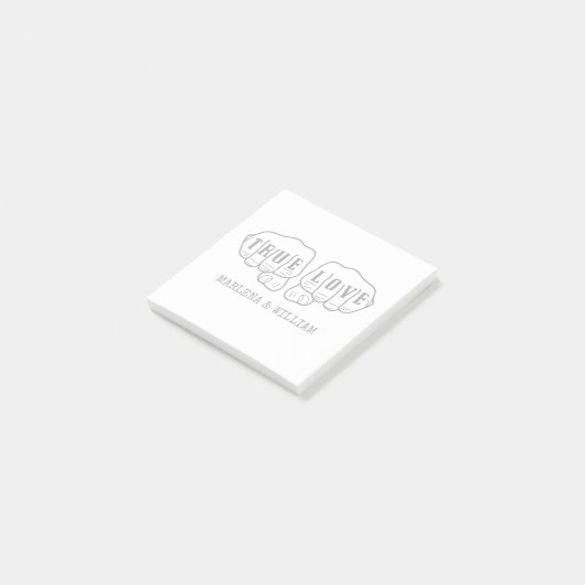 パンクロックタトゥーハンズトゥルーラブ1周年記念 ポストイット (アングル)