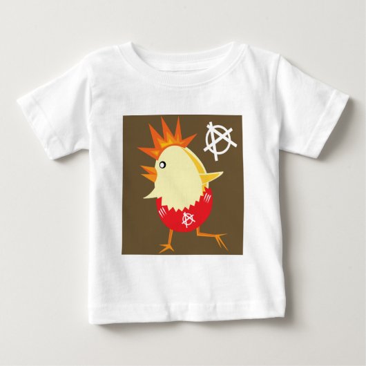 パンクロックチキン ベビーTシャツ (正面)