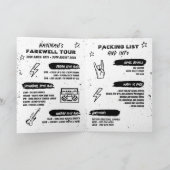 パンクロックバチェロレッテ週末の日程 招待状 (内部)