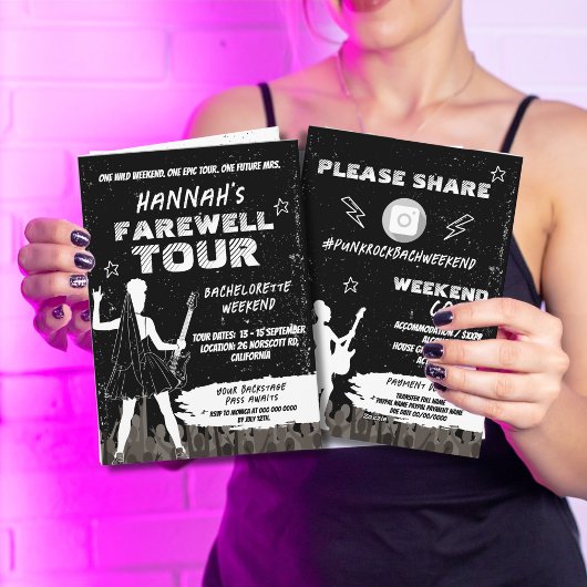 パンクロックバチェロレッテ週末の日程 招待状