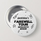 パンクロックバンドのラストツアー ブライズメイドパーティー 缶バッジ (正面&裏面)