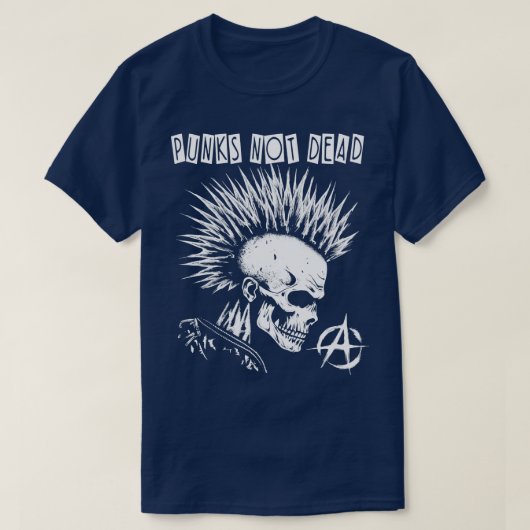 パンクロックパンクス死んではいない Tシャツ (デザイン正面)