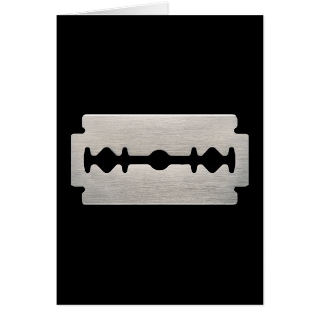 パンクロックミュージシャンのかみそりの刃 (正面)