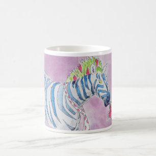 パンクロックミュージシャンのシマウマ コーヒーマグカップ