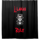 パンクロックラマスルール シャワーカーテン (正面)