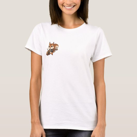 パンクロックリス アコーンギター演奏 Tシャツ (正面)