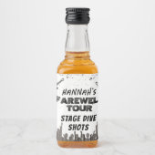 パンクロック独身最後の旅 リキュールボトルラベル (正面)