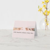 パンクロック紙鋏おもしろいパンカー誕生日カード カード (黄色い花)