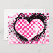 パンクロック結婚ラブ発表 案内ポストカード (正面/裏面)