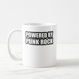 パンクロック音楽によって動力を与えられる人の女の子 コーヒーマグカップ