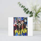 パンクロック音楽ファッション画像 ポストカード (スタンド正面)