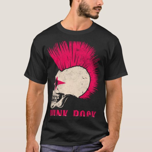 パンクロック音楽レトロパンクロック2 Tシャツ (正面)