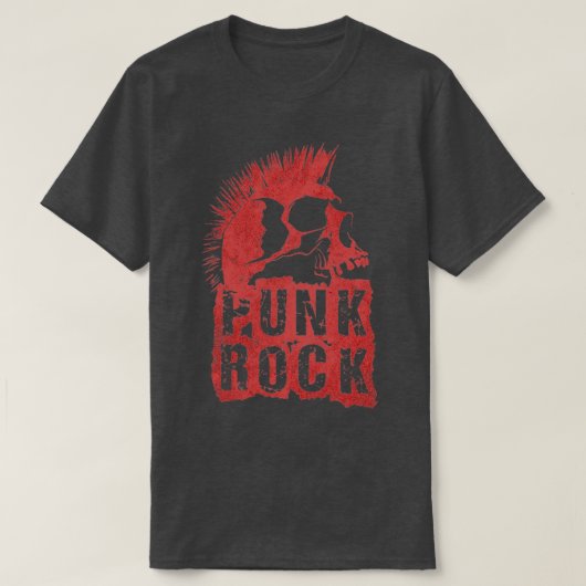 パンクロック音楽10 Tシャツ (デザイン正面)