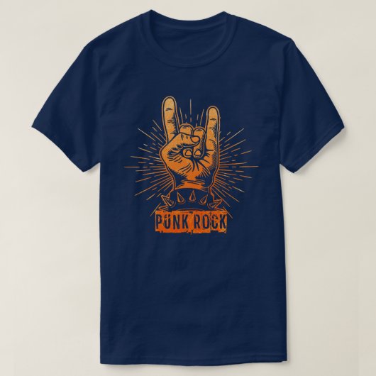 パンクロック音楽17 Tシャツ (デザイン正面)
