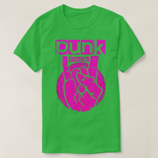 パンクロック音楽19 Tシャツ (デザイン正面)