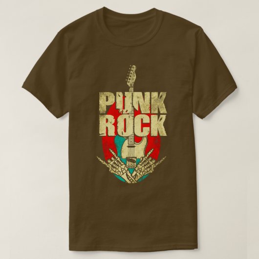 パンクロック音楽1 Tシャツ (デザイン正面)