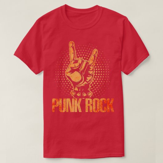 パンクロック音楽8 Tシャツ (デザイン正面)