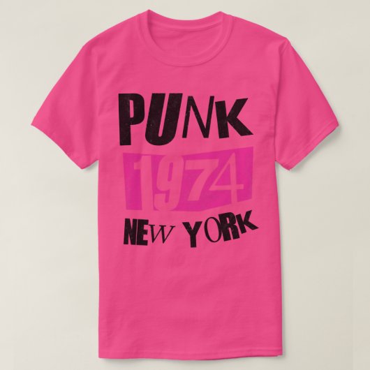 パンクロック1974ヴィンテージ Tシャツ (デザイン正面)