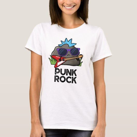 パンクロック おもしろ音楽 ダジャレ Tシャツ (正面)