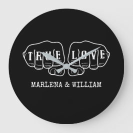 パンクロック・タトゥー・ハンズ真実の愛42周年  ラージ壁時計