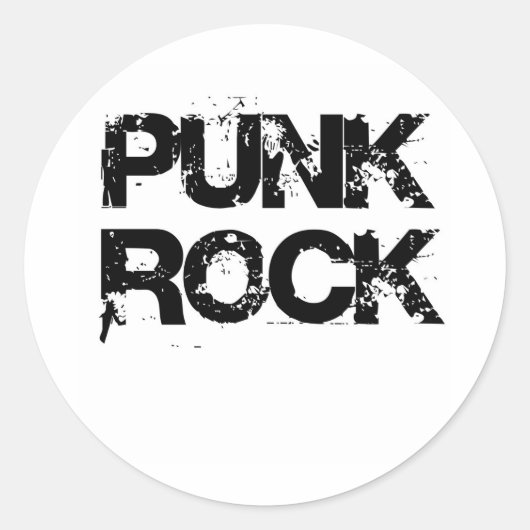 パンクロック ラウンドシール (正面)