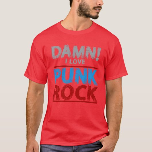 パンクロック レトロ Tシャツ (正面)