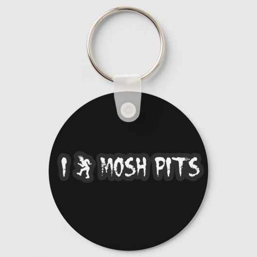 パンクロックMoshピット男の女の子パンク音楽スラムのピット キーホルダー (正面)