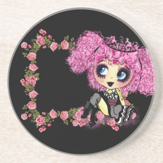 パンク原宿女の子だからかわいいかわいいガーリーと コースター (正面)