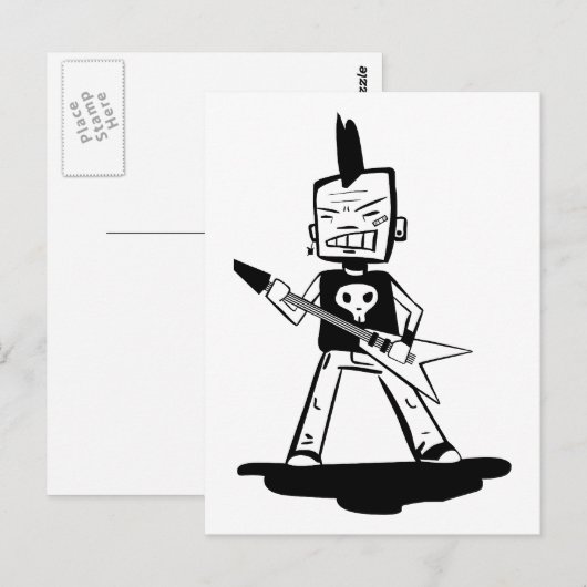 パンク岩 ポストカード (正面/裏面)