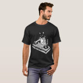 パンク猫のDJプレイ Tシャツ (正面フル)
