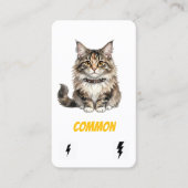 パンク猫コレクターカード - メインクーンの反逆者 名刺 (正面)