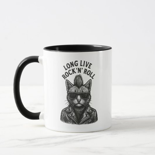 パンク猫 マグカップ (左)