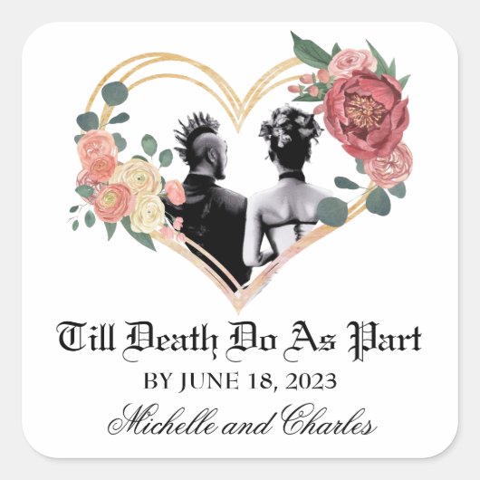 パンク結婚ズ スクエアシール (正面)