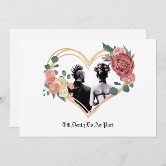 パンク結婚ズ 招待状 (正面/裏面)