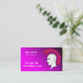 パンク美容師美容師 名刺 (スタンド正面)