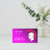 パンク美容師美容師 名刺 (スタンド正面)