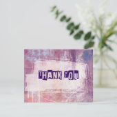 パンク落書きロックアンドロ結婚ール サンキューカード (スタンド正面)