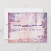 パンク落書きロックアンドロ結婚ール サンキューカード (裏面)