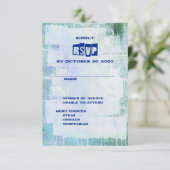 パンク落書きロックアンドロ結婚ール 出欠カード (スタンド正面)